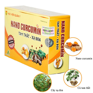 Nano Curcumin Tam Thất Xạ Đen hộp 30 viên gồm 3 vỉ mỗi vỉ 10 viên